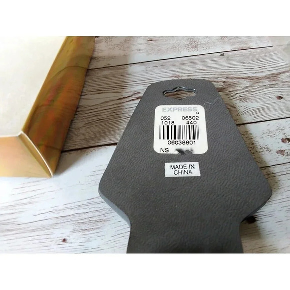 NWT Express Green Purple Brown Rhinestone Bracelet - Picture 5 of 8